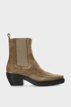 Hot Cph232 Suede Frauen Westernstiefel